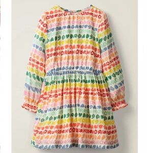 Mini Boden Rainbow Maritime Printed Dress, Size 11-12y, Like New